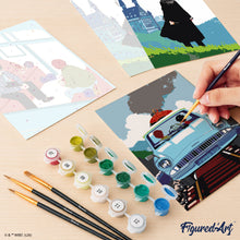 Afbeelding in Gallery-weergave laden, Mini Schilderen op Nummer 15x20cm (6 stuks) - Harry Potter onderweg naar Zweinstein