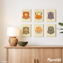 Afbeelding in Gallery-weergave laden, Mini Schilderen op Nummer 15x20cm (6 stuks) - De afdelingen van Harry Potter