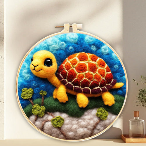 Naaldvilt pakket Gele Baby Schildpad