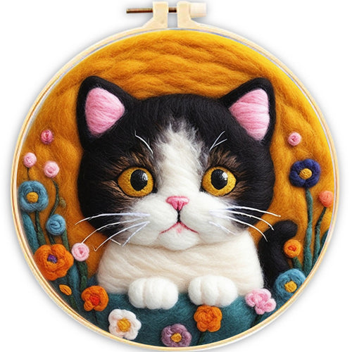 Naaldvilt pakket Zwart-witte Kat