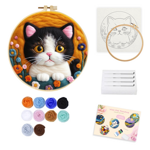 Naaldvilt pakket Zwart-witte Kat