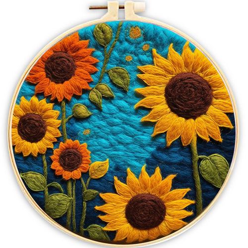 Naaldvilt pakket Veld van Zonnebloemen