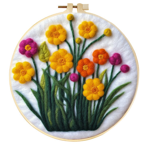 Naaldvilt pakket Bloemen en Gras
