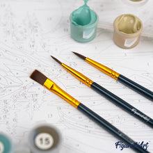 Afbeelding in Gallery-weergave laden, Mini Schilderen op Nummer met Frame - Bladeren