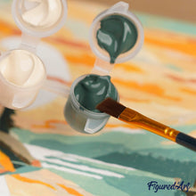 Afbeelding in Gallery-weergave laden, Mini Schilderen op Nummer met Frame - Vrouw met bloemen tulband