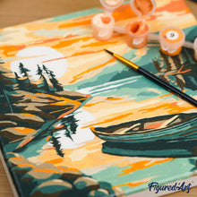 Afbeelding in Gallery-weergave laden, Mini Schilderen op Nummer met Frame - Pauwenmandala