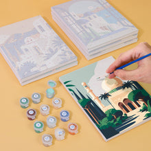 Afbeelding in Gallery-weergave laden, Mini Schilderen op Nummer 15x20cm (6 stuks) - Mediterrane Dromen