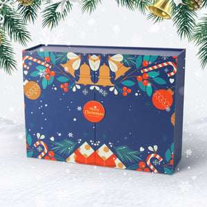 Schilderen op Nummer Adventskalender 2025 - Gezellig & Feestelijk (Blauw - 12 deurtjes)