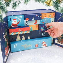 Afbeelding in Gallery-weergave laden, Schilderen op Nummer Adventskalender 2025 - Gezellig &amp; Feestelijk (Blauw - 12 deurtjes)
