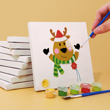 Afbeelding in Gallery-weergave laden, Mini Schilderen op Nummer 15x15cm (9 stuks) - Schattige Kerstpersonages