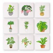 Afbeelding in Gallery-weergave laden, Mini Schilderen op Nummer 15x15cm (9 stuks) - Moderne Plantaardige Kunst