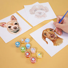 Afbeelding in Gallery-weergave laden, Mini Schilderen op Nummer 15x15cm (6 stuks) - Schattige Honden