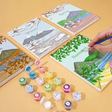 Afbeelding in Gallery-weergave laden, Mini Schilderen op Nummer 15x20cm (4 stuks) - Artistiek Kit Lente Zomer Herfst Winter