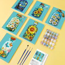 Afbeelding in Gallery-weergave laden, Mini Schilderen op Nummer 15x20cm (6 stuks) - Serie Magische Glazen Flessen