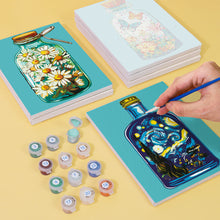 Afbeelding in Gallery-weergave laden, Mini Schilderen op Nummer 15x20cm (6 stuks) - Serie Magische Glazen Flessen