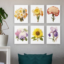Afbeelding in Gallery-weergave laden, Mini Schilderen op Nummer 15x20cm (6 stuks) - Bloemenreis