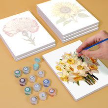Afbeelding in Gallery-weergave laden, Mini Schilderen op Nummer 15x20cm (6 stuks) - Bloemenreis
