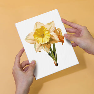 Mini Schilderen op Nummer 15x20cm (6 stuks) - Bloemenreis