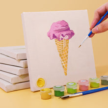 Afbeelding in Gallery-weergave laden, Mini Schilderen op Nummer 15x15cm (6 stuks) - Serie Zoete Desserts 3
