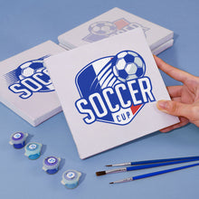 Afbeelding in Gallery-weergave laden, Mini Schilderen op Nummer 15x15cm (4 stuks) - Voetbalbeker