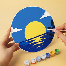 Afbeelding in Gallery-weergave laden, Mini Serie Schilderen op Nummer - Schijven Ø20cm (6 stuks) - Dromen bij maanlicht