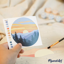 Afbeelding in Gallery-weergave laden, Schilderen op Nummer op Houten Schijf - Krans en Kerstman