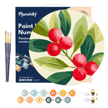 Afbeelding in Gallery-weergave laden, Schilderen op Nummer op Houten Schijf - Veenbessen