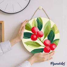 Afbeelding in Gallery-weergave laden, Schilderen op Nummer op Houten Schijf - Veenbessen