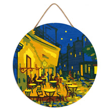 Afbeelding in Gallery-weergave laden, Schilderen op Nummer - Schilderen op Nummer op Houten Schijf - Van Gogh Café Terras bij Nacht