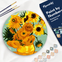 Afbeelding in Gallery-weergave laden, Schilderen op Nummer - Schilderen op Nummer op Houten Schijf - Van Gogh - Zonnebloemen