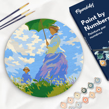 Afbeelding in Gallery-weergave laden, Schilderen op Nummer - Schilderen op Nummer op Houten Schijf - De Wandeling - Monet