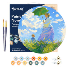 Afbeelding in Gallery-weergave laden, Schilderen op Nummer - Schilderen op Nummer op Houten Schijf - De Wandeling - Monet