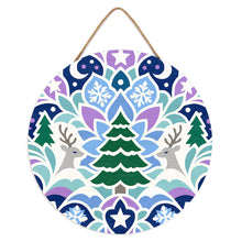Afbeelding in Gallery-weergave laden, Schilderen op Nummer - Schilderen op Nummer op Houten Schijf - Kerstmandala