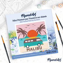 Afbeelding in Gallery-weergave laden, Mini Schilderen op Nummer met Frame - Malibu