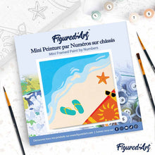 Afbeelding in Gallery-weergave laden, Mini Schilderen op Nummer met Frame - Naar het strand