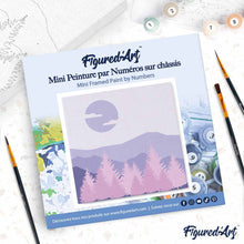 Afbeelding in Gallery-weergave laden, Mini Schilderen op Nummer met Frame - Dennenbos