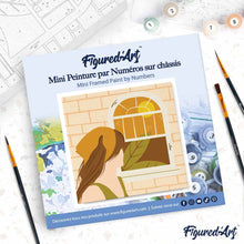 Afbeelding in Gallery-weergave laden, Mini Schilderen op Nummer met Frame - Vrouw met hoofddoek