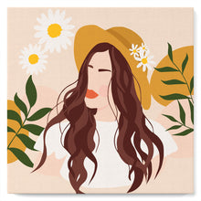 Afbeelding in Gallery-weergave laden, Mini Schilderen op Nummer met Frame - Vrouw en madeliefjes