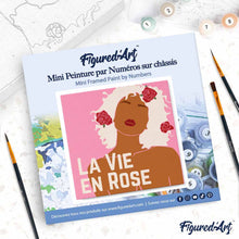 Afbeelding in Gallery-weergave laden, Mini Schilderen op Nummer met Frame - Leven in roze