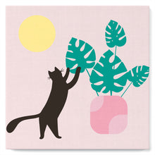 Afbeelding in Gallery-weergave laden, Mini Schilderen op Nummer met Frame - Kitten en plant in de zon