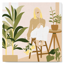 Afbeelding in Gallery-weergave laden, Mini Schilderen op Nummer met Frame - Vrouw en boeket