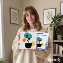 Afbeelding in Gallery-weergave laden, Mini Schilderen op Nummer met Frame - Plant en zwarte pot