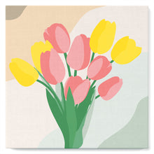 Afbeelding in Gallery-weergave laden, Mini Schilderen op Nummer met Frame - Boeket Tulpen