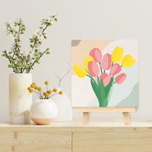 Afbeelding in Gallery-weergave laden, Mini Schilderen op Nummer met Frame - Boeket Tulpen