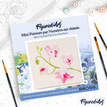 Afbeelding in Gallery-weergave laden, Mini Schilderen op Nummer met Frame - Orchideeëntak