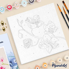 Afbeelding in Gallery-weergave laden, Mini Schilderen op Nummer met Frame - Orchideeëntak
