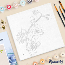 Afbeelding in Gallery-weergave laden, Mini Schilderen op Nummer met Frame - Orchideeëntak 2