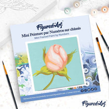 Afbeelding in Gallery-weergave laden, Mini Schilderen op Nummer met Frame - Bloemknop