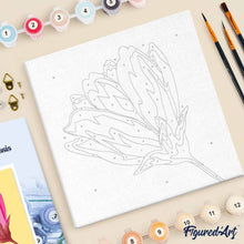 Afbeelding in Gallery-weergave laden, Mini Schilderen op Nummer met Frame - Roze bloem