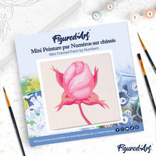 Afbeelding in Gallery-weergave laden, Mini Schilderen op Nummer met Frame - Rozenknopje